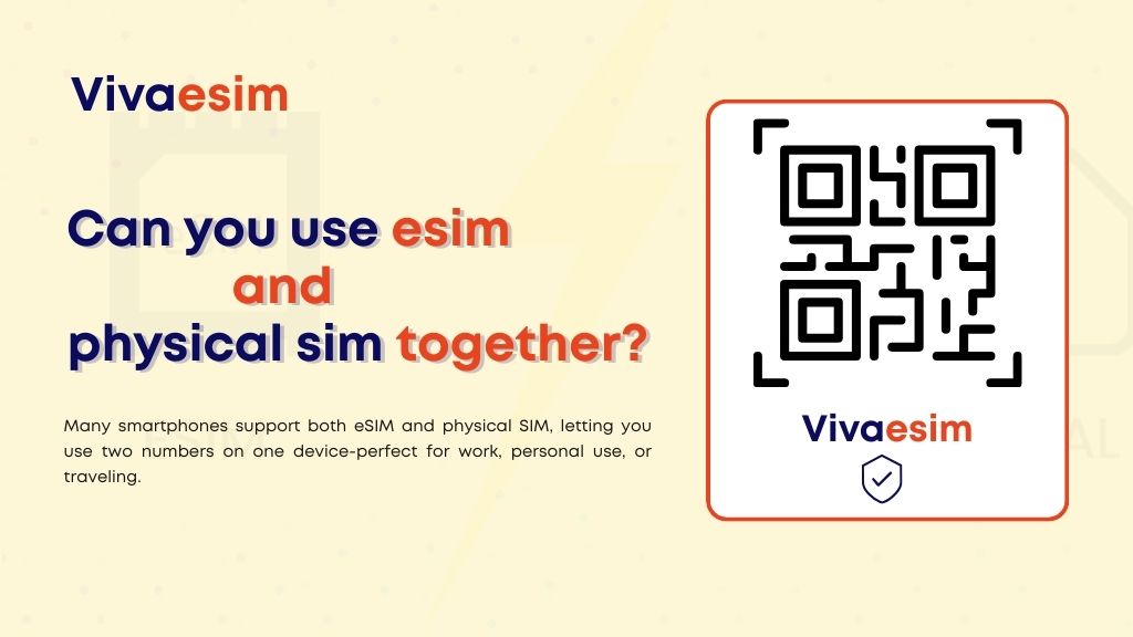 Use eSIM and physical SIM together