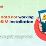 Mobile data not working after eSIM installation
