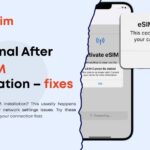 no signal after eSIM installation